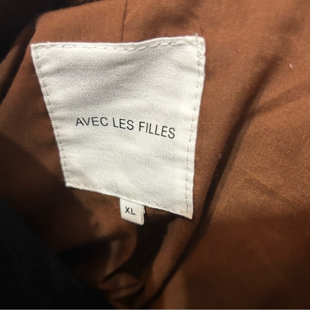 Avec Les Filles Anthropologie Women Jacket Sz XL Velvet Quilted Elastic Waist - Picture 7 of 8